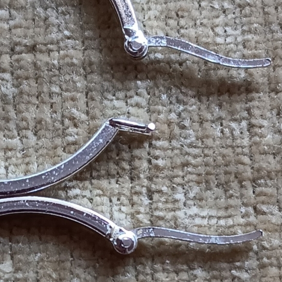 925 Silver Hoop Earrings - Picture 4 of 5
